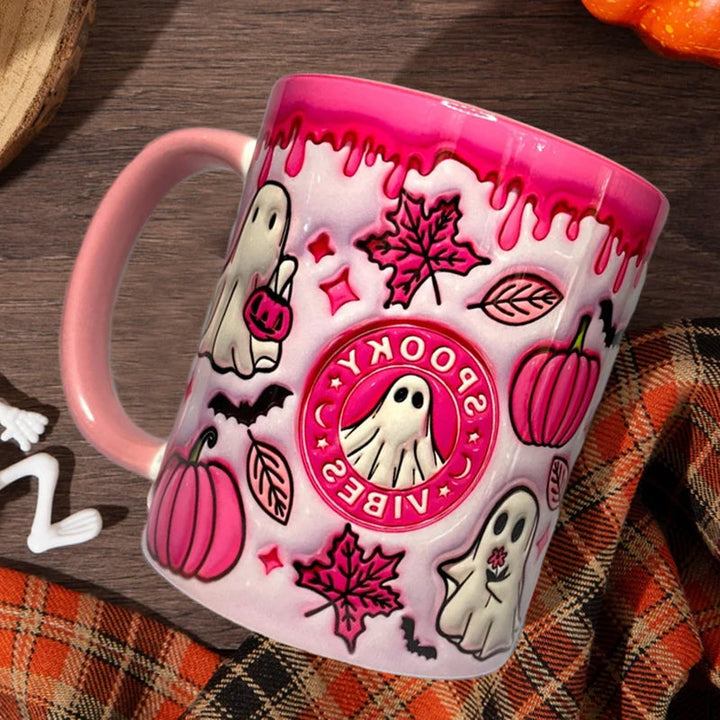 Skanto | Pumpkins kaffekopp med spøkelse