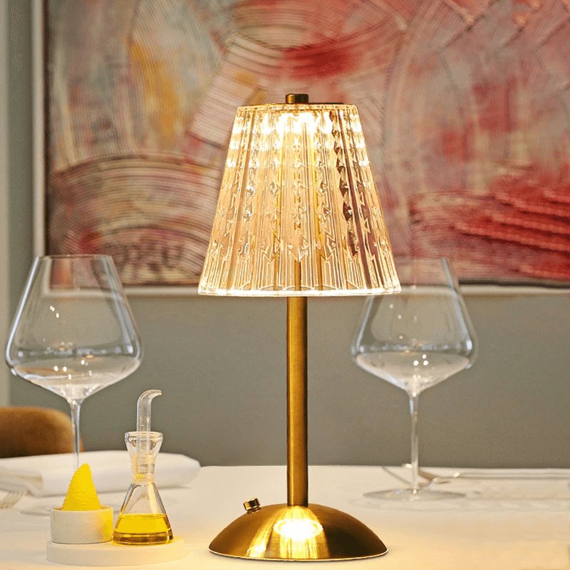 Skanto | AuraGlow Bordlampe - Oppladbar LED-lampe med dimmefunksjon