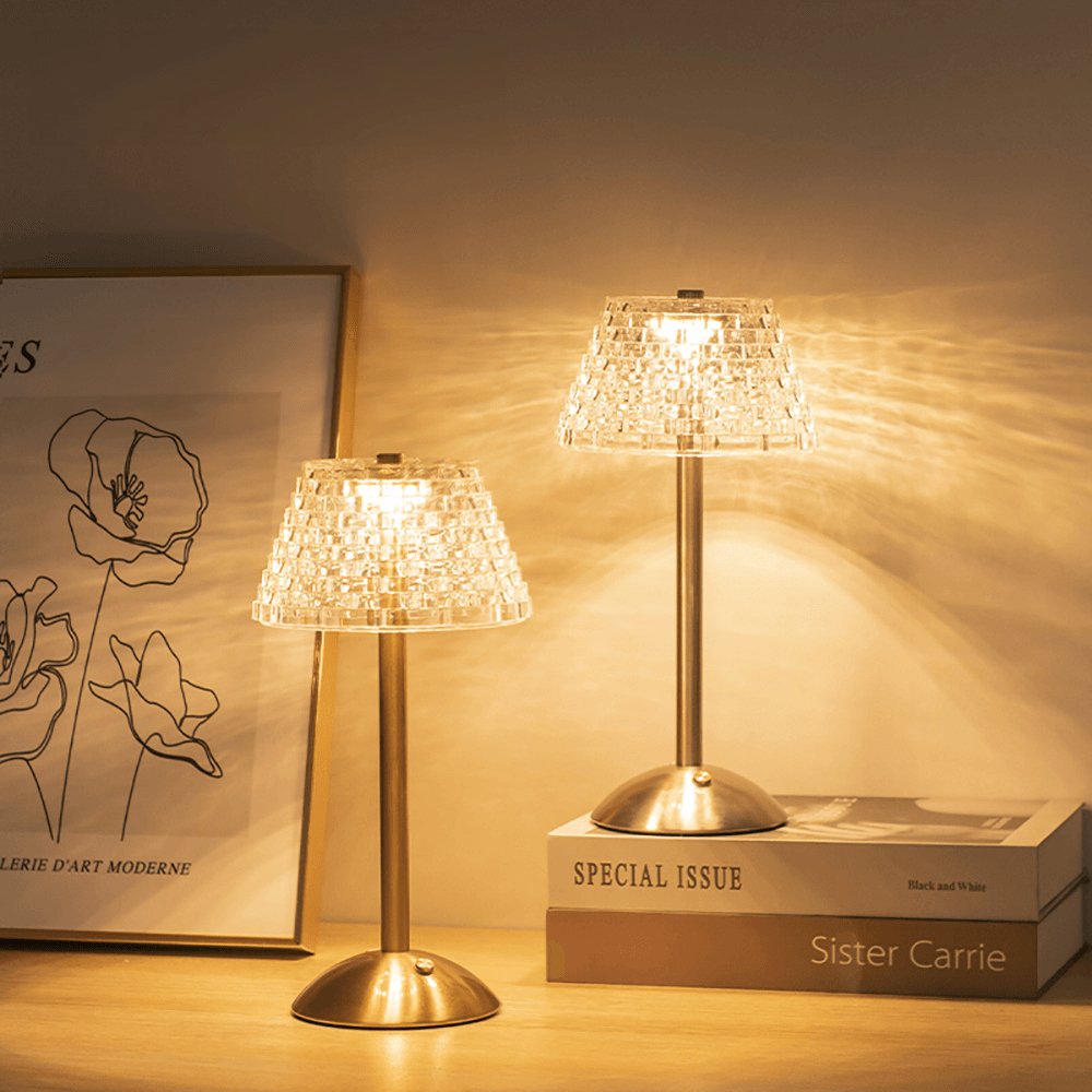 Skanto | AuraGlow Bordlampe - Oppladbar LED-lampe med dimmefunksjon