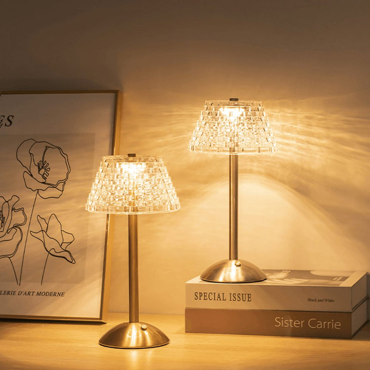 Skanto | AuraGlow Bordlampe - Oppladbar LED-lampe med dimmefunksjon