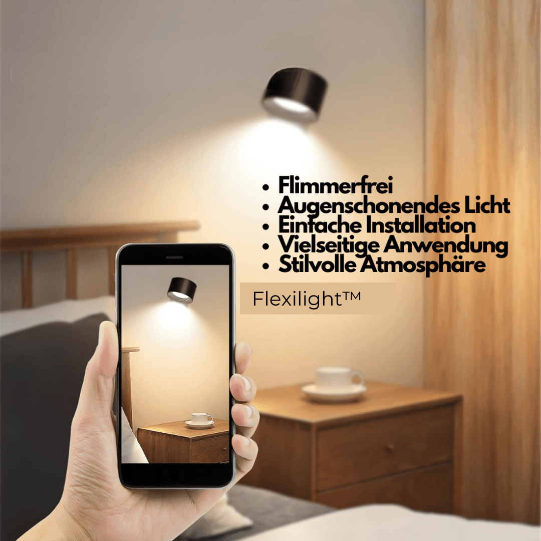 Skanto | 360° trådløs oppladbar vegglampe | Allsidig LED-belysningsløsning