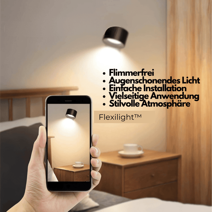 Trådløs Vegglampe – 360° Justerbar og Oppladbar LED-belysning (USB)