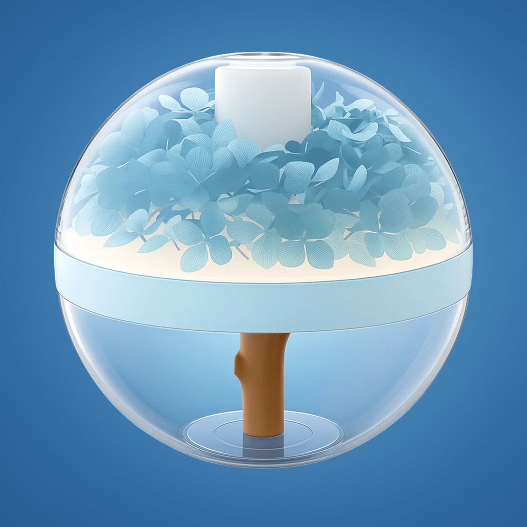 SereniGlow | Essensielle olje diffuser luftfukter – Ultrasonisk kjølig damp – USB-oppladbar – LED nattlys for soverom og barnerom Skanto