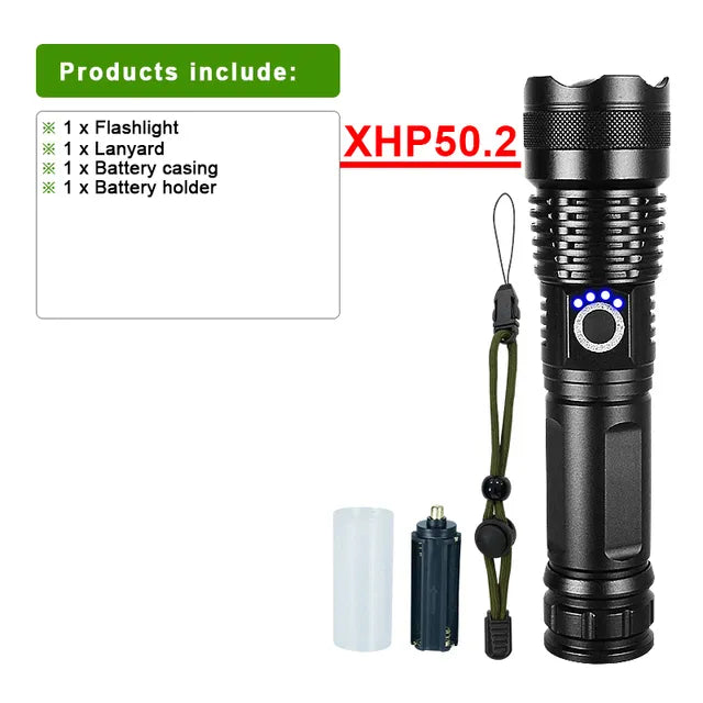 Oppladbar LED-lommelykt for Adventure Skanto