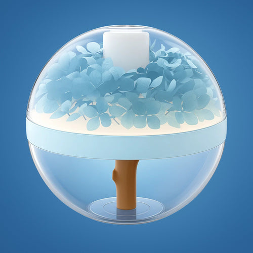 SereniGlow | Essensielle olje diffuser luftfukter – Ultrasonisk kjølig damp – USB-oppladbar – LED nattlys for soverom og barnerom Skanto