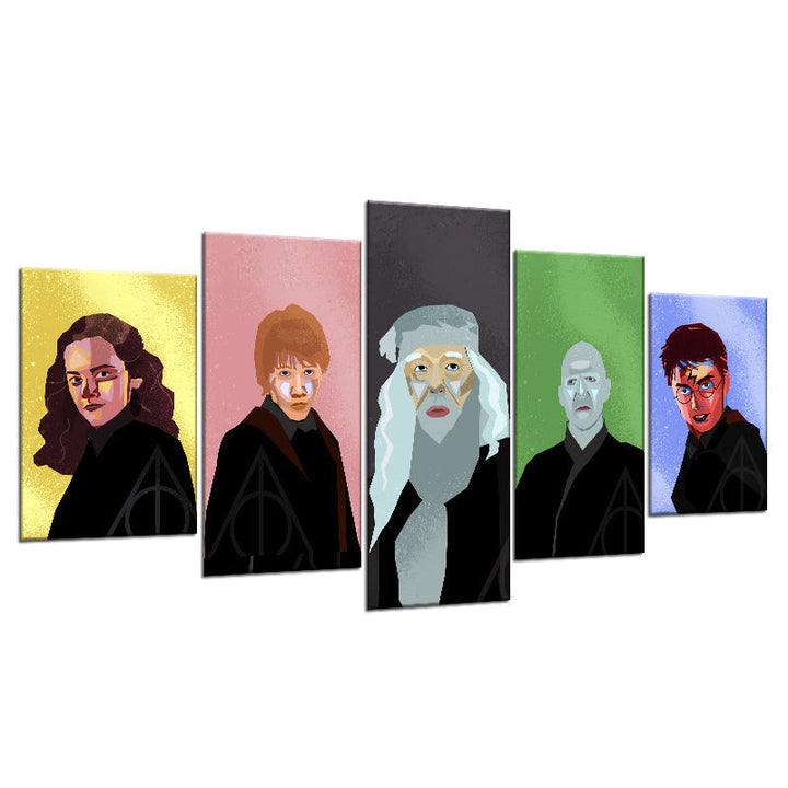 Harry Potter karakterer - lerret veggkunst maleri