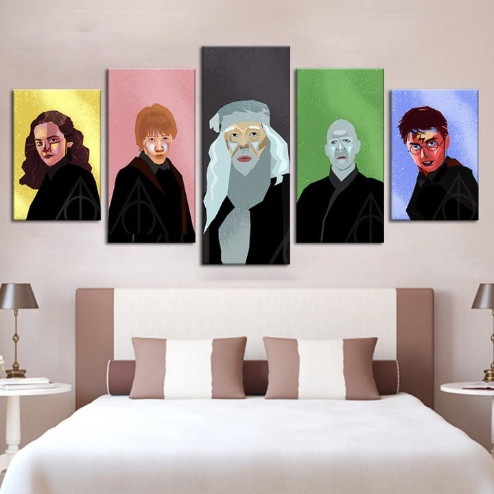 Harry Potter karakterer - lerret veggkunst maleri