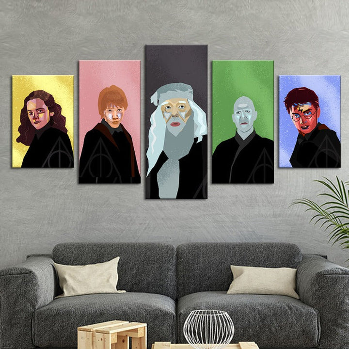 Harry Potter karakterer - lerret veggkunst maleri