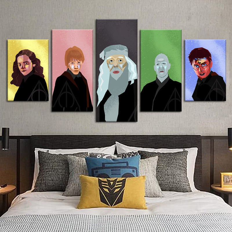 Harry Potter karakterer - lerret veggkunst maleri