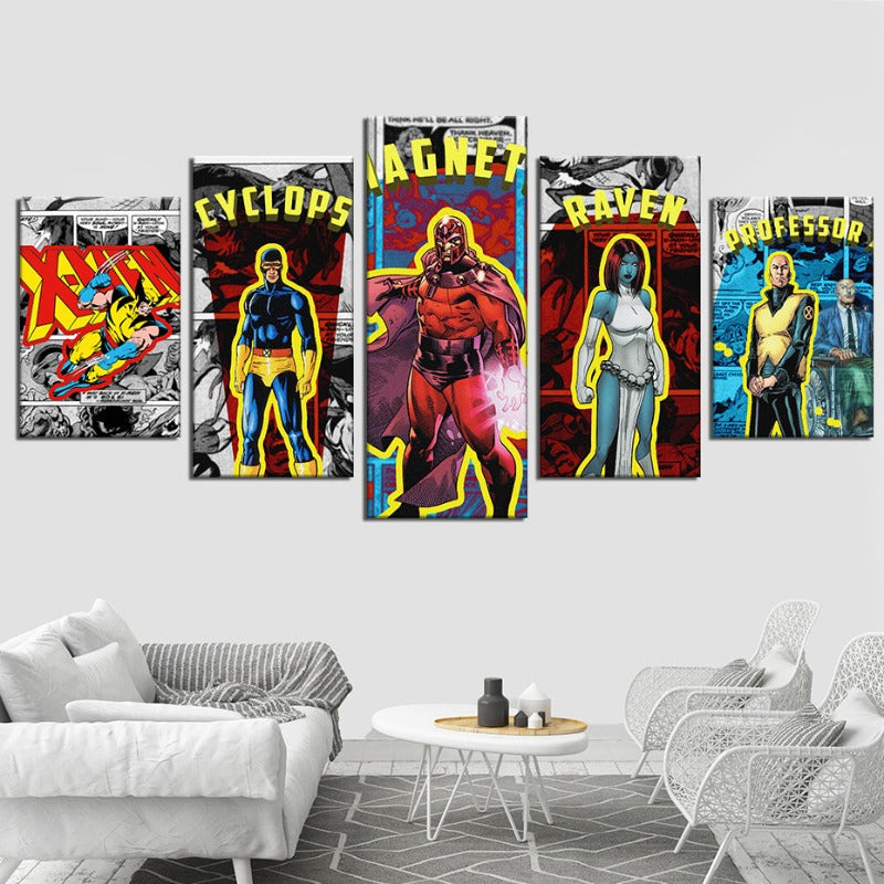 Marvel Comic Superhelter - Lærret Veggkunst Maleri