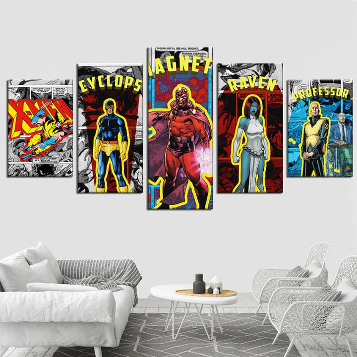 Marvel Comic Superhelter - Lærret Veggkunst Maleri