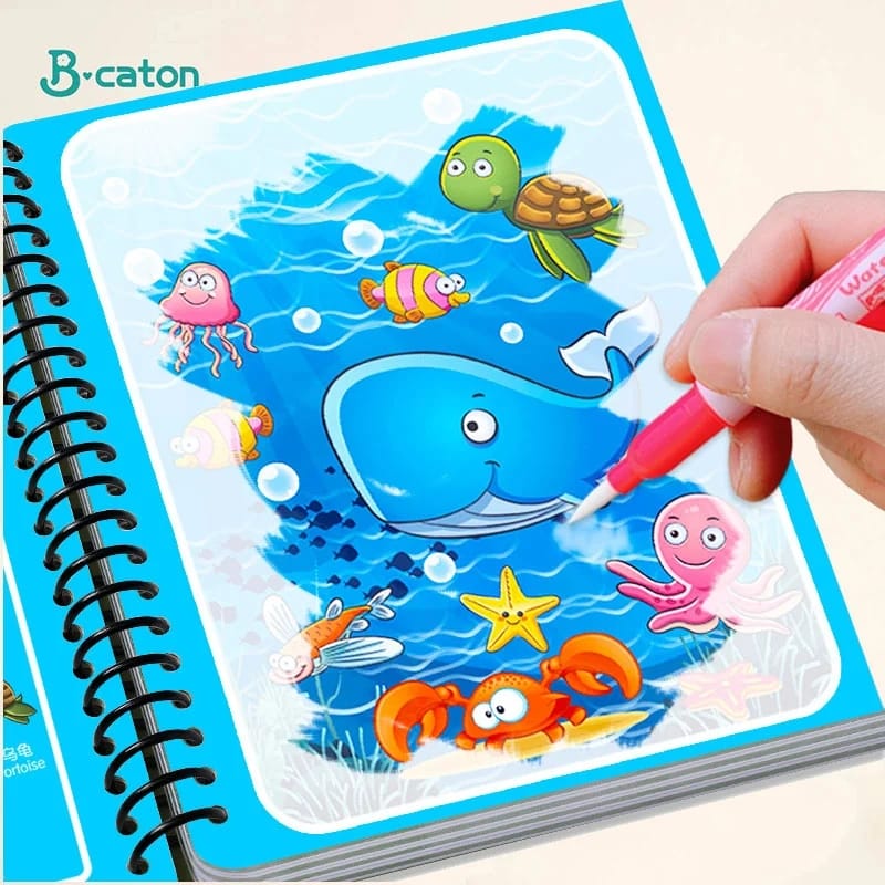 Magic Water Coloring Drawing Book Skanto