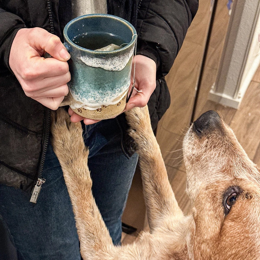 Paw 3D Utskrevet Keramisk Kystlinje Kaffe Mugge | Skanto