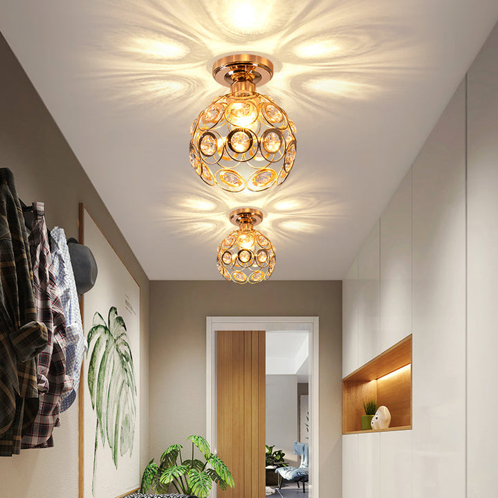 Skanto | Moderne Luksus Rund LED Taklampe laget av Krystallglass