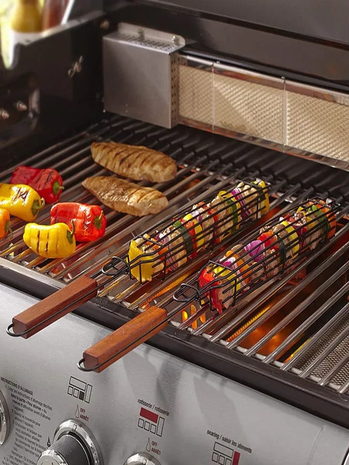 Non Stick BBQ Grilling Basket Skanto