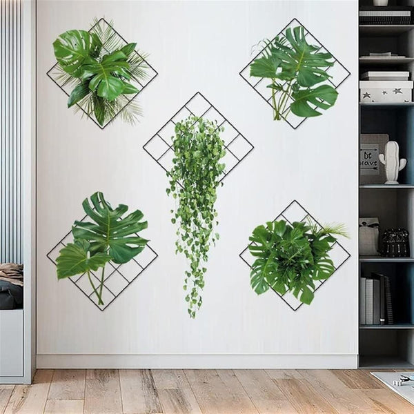 3D Grønn Plante Veggklistremerke (Pakke med 2) Skanto