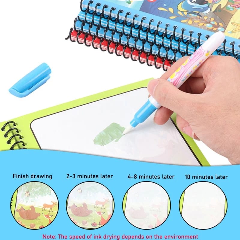 Magic Water Coloring Drawing Book Skanto