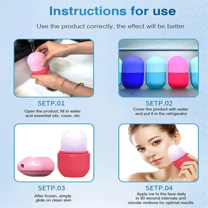 Silicone Face Ice Roller Skanto