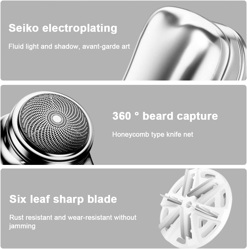Mini elektrisk lomme smertefri barbermaskin (Vanntett) Skanto