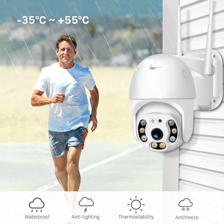 SecureView 360 – Trådløst sikkerhetskamera med 360° dekning | Skanto