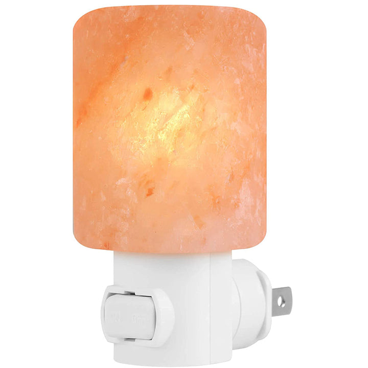 Skanto | Naturlig krystall Himalayasaltlampe | Pluggbordlampe