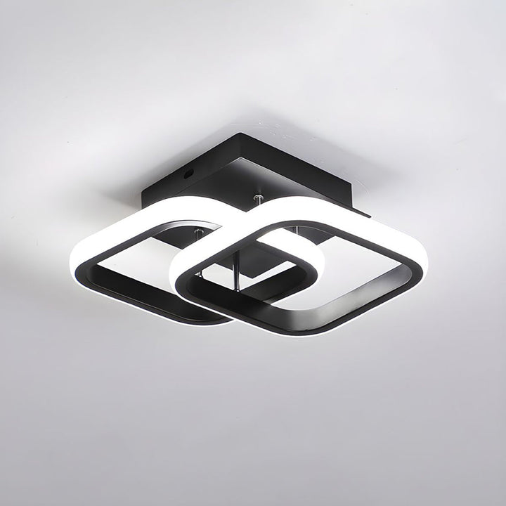 Skanto | Taklampe med LED svart metallramme
