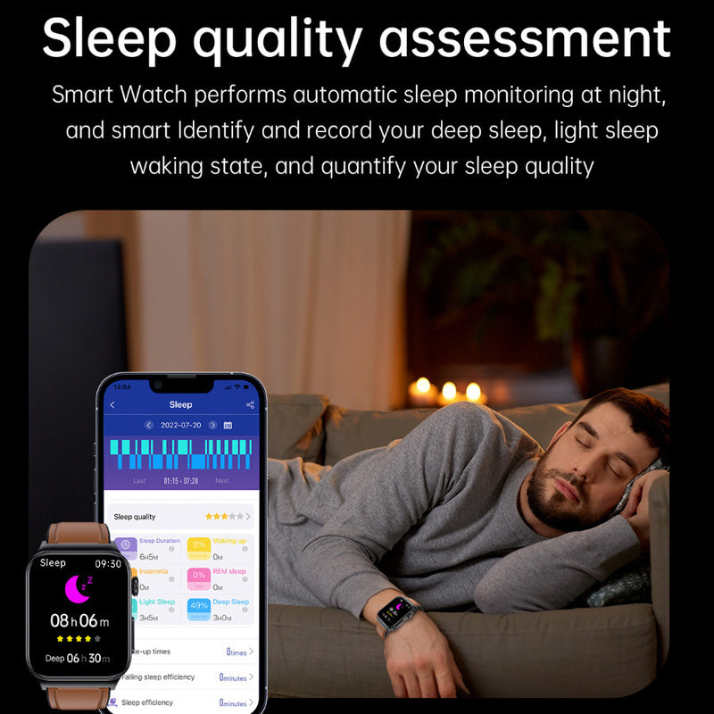 Skanto | GlucoseGuardian Smartklokke: Presisjon Blodsukker Sensor & Monitor - Essensiell Helseklokke for Blodsukker Kontroll