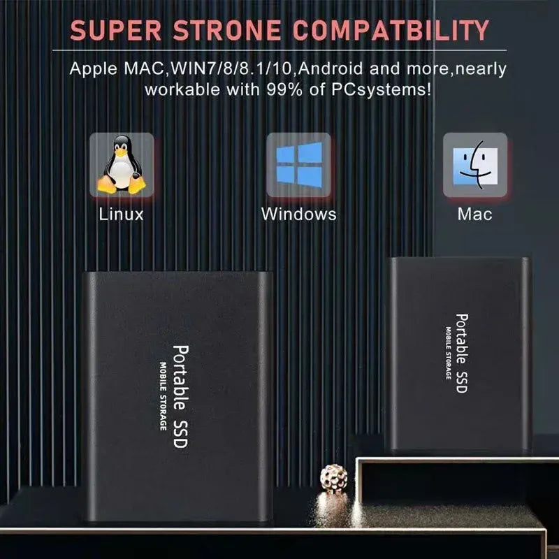 SSD Ekstern Harddisk Harddisk Lagring SSD 1 2 4 8 12 16 32 64 TB Ekstern | Skanto