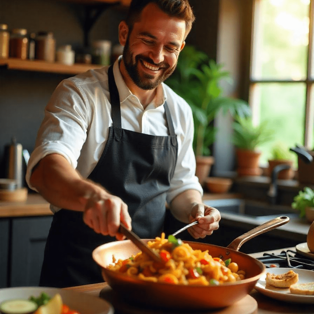 Skanto | Profesjonell kobberpanne med non-stick belegg og perfekt varmefordeling