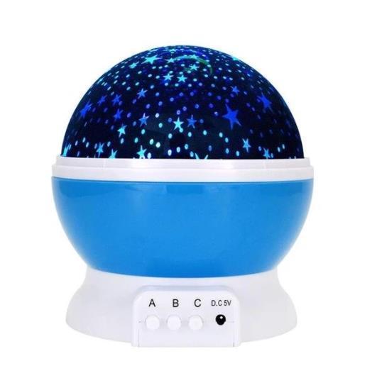 Romantisk Nattlys LED Prosjektor Lampe Stjernespekket Himmell