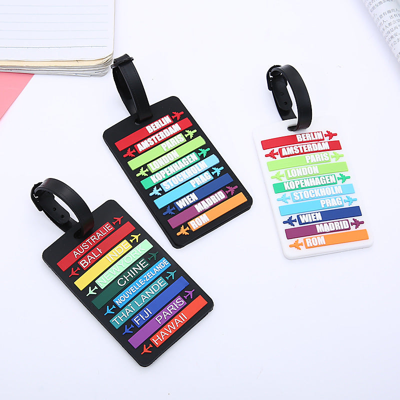 Unisex World City Theme Luggage Tag Skanto
