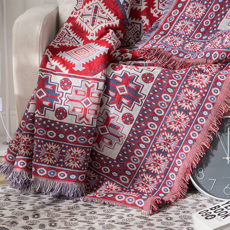 Bohemske strikkede kaster for sofasmykke | Skanto