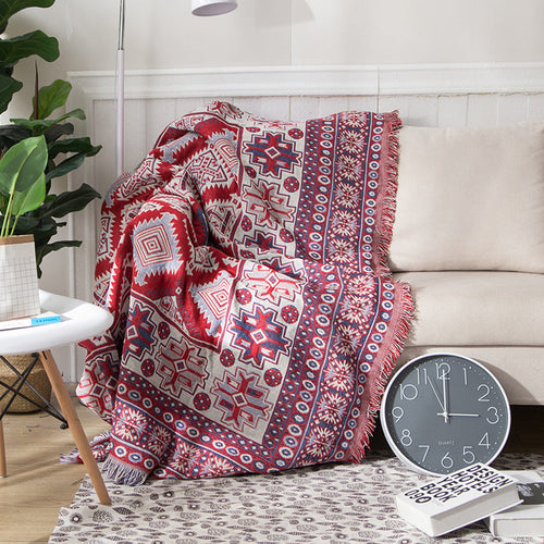 Bohemske strikkede kaster for sofasmykke | Skanto
