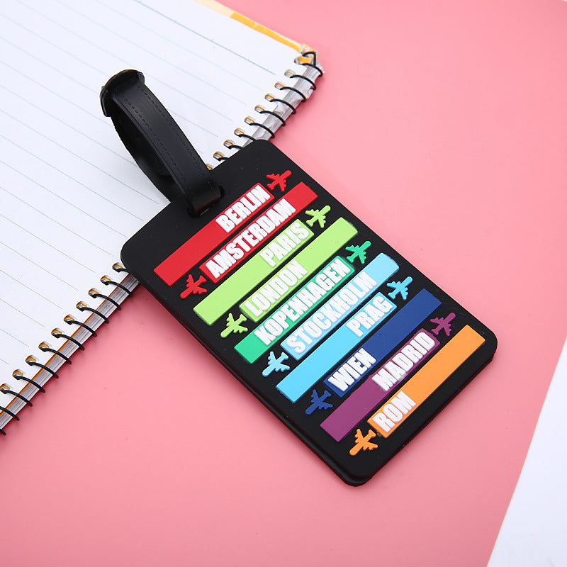 Unisex World City Theme Luggage Tag Skanto