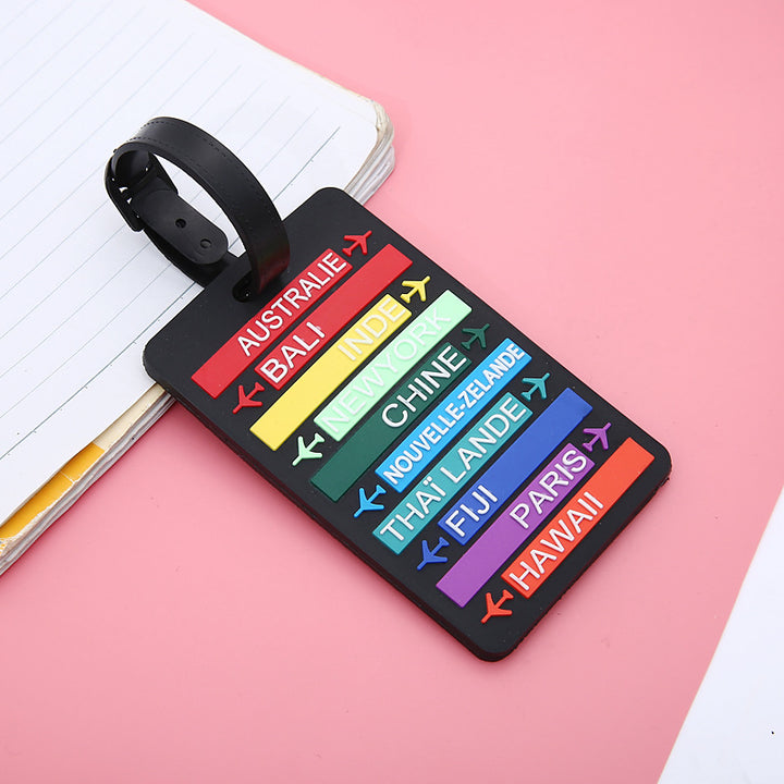Unisex World City Theme Luggage Tag Skanto
