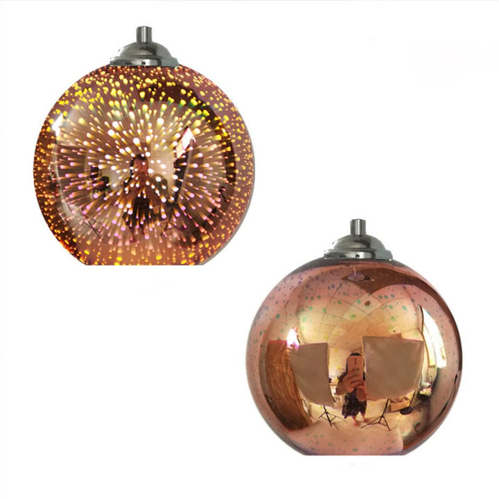 Skanto | Moderne 3D Fyrverkeri Glasskuppel Pendellampe
