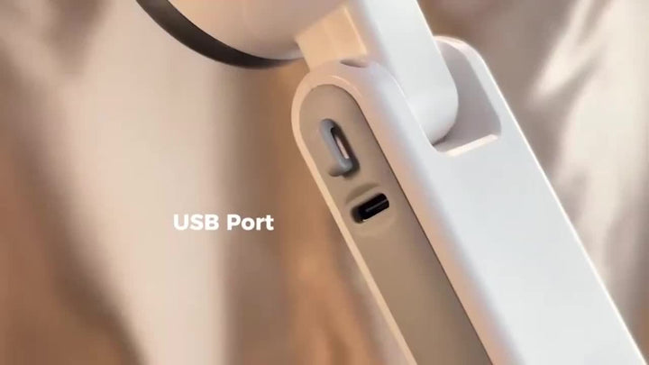 USB oppladbar håndholdt vifte med 5 hastigheter | Skanto