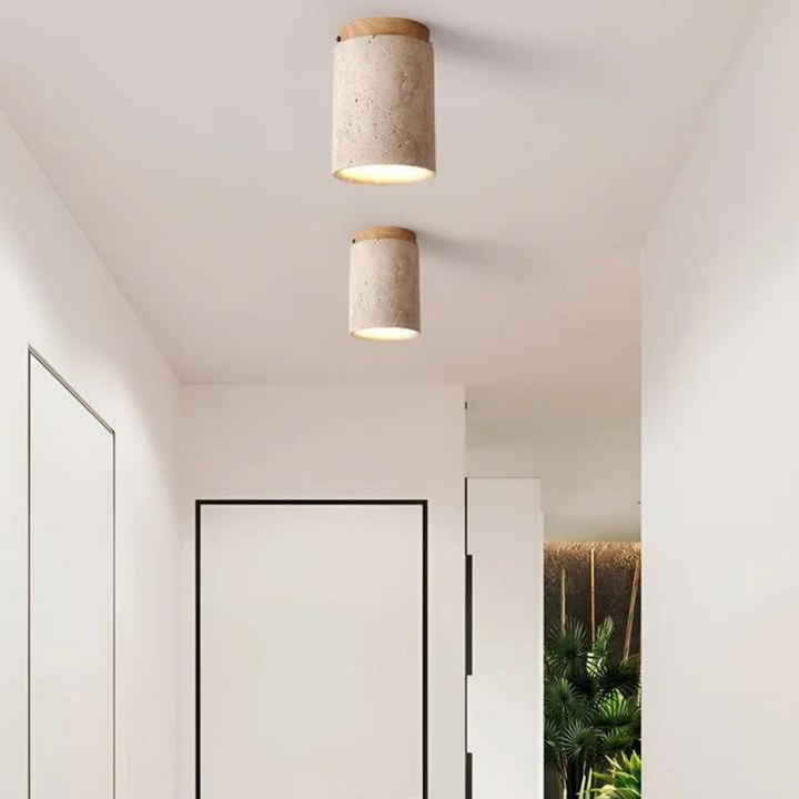Trendy Rund Japansk Stil Taklampe - ZenLight | Skanto