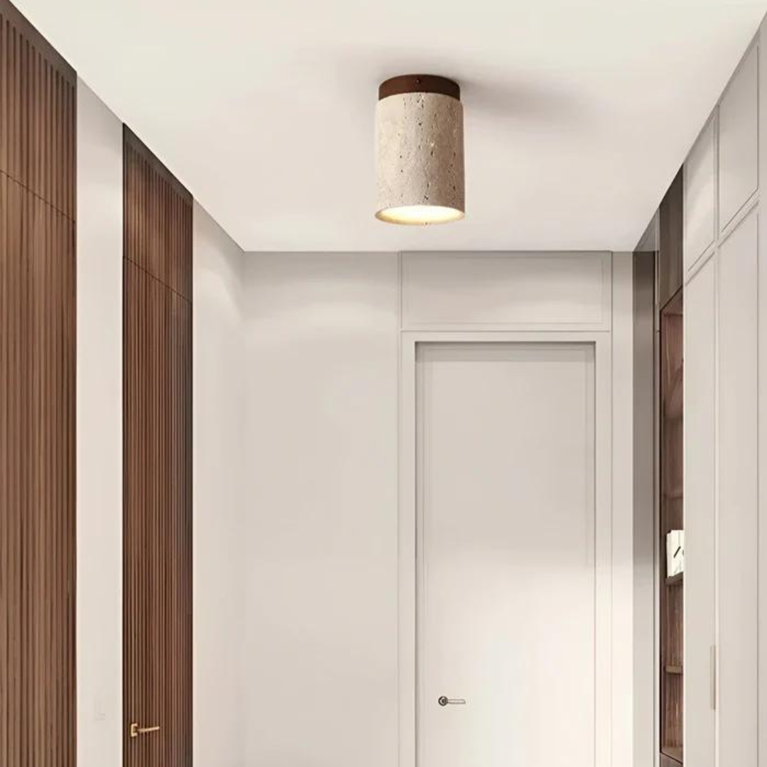 Trendy Rund Japansk Stil Taklampe - ZenLight | Skanto