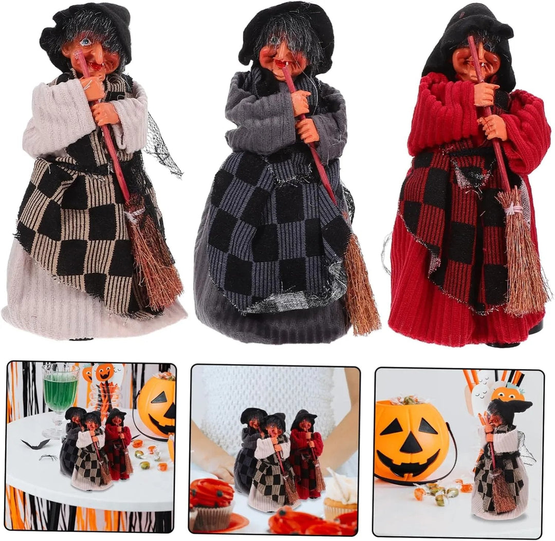 Skanto | Halloween heks dukke statue dekorasjon skrivebord