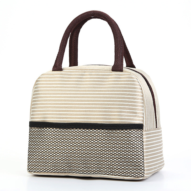 Kjølende isolasjonsveske med stilig striper mønster Skanto