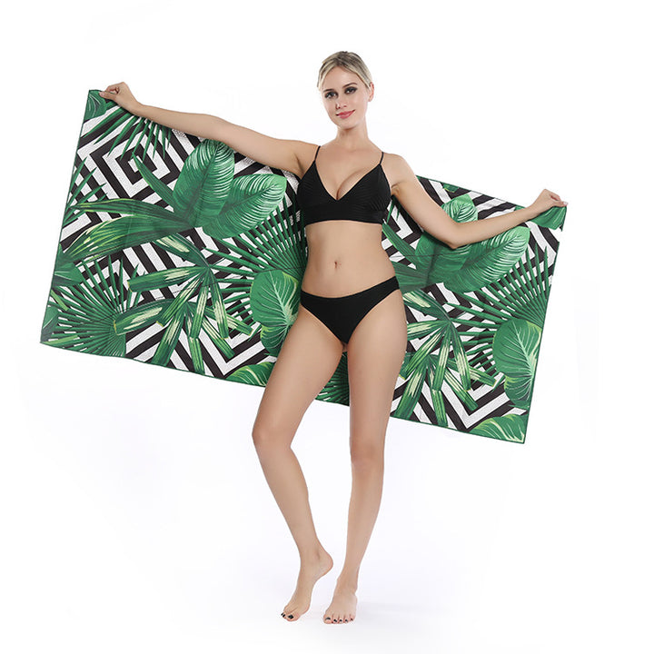 Multifunksjonelt strandhåndkle i kreativt mandala-design Skanto