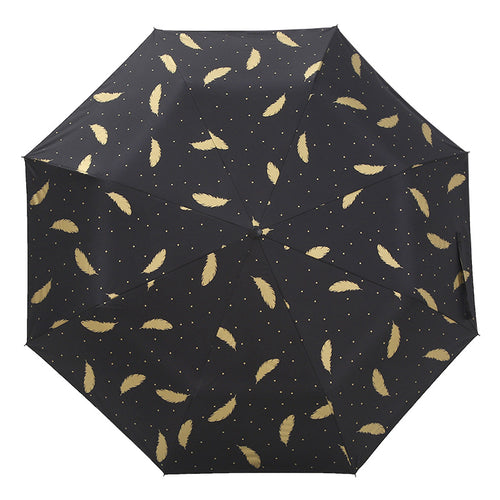 Damen Automatischer Regenschirm mit eleganter Feder-Design Skanto