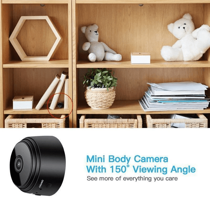 Skanto | MINIGUARD CAM – 1080p Mini Kamera med Magnetfeste & Nattmodus