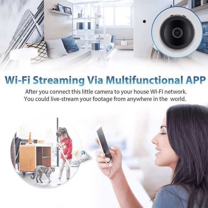 Skanto | MINIGUARD CAM – 1080p Mini Kamera med Magnetfeste & Nattmodus