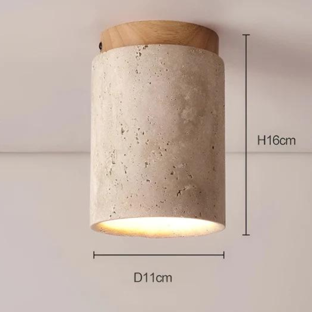 Trendy Rund Japansk Stil Taklampe - ZenLight | Skanto