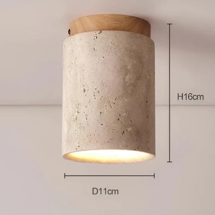 Trendy Rund Japansk Stil Taklampe - ZenLight | Skanto