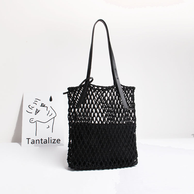 Håndlaget Makramé Tote Bag Skanto