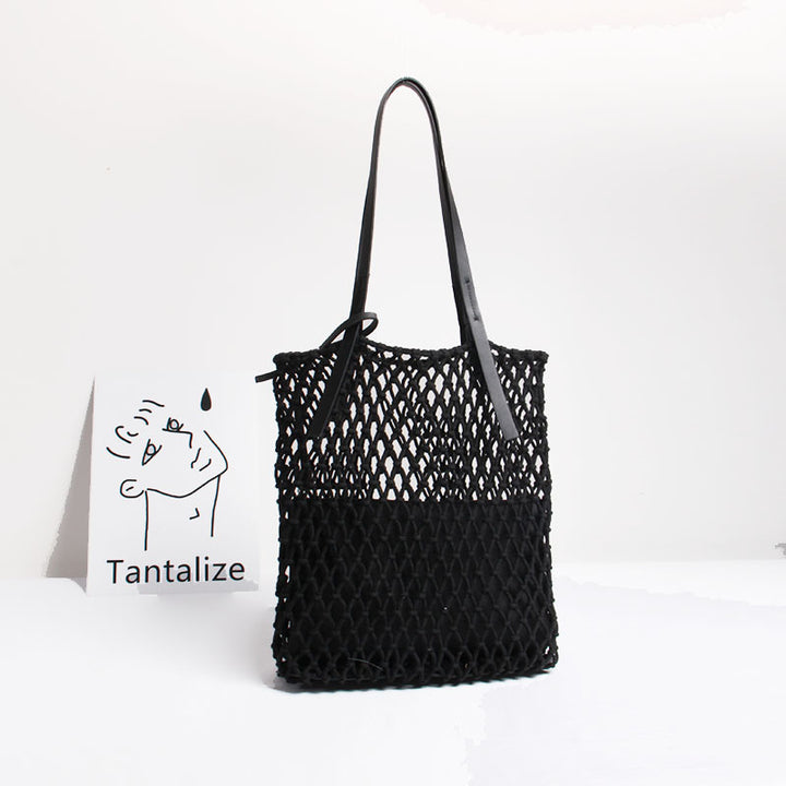 Håndlaget Makramé Tote Bag Skanto