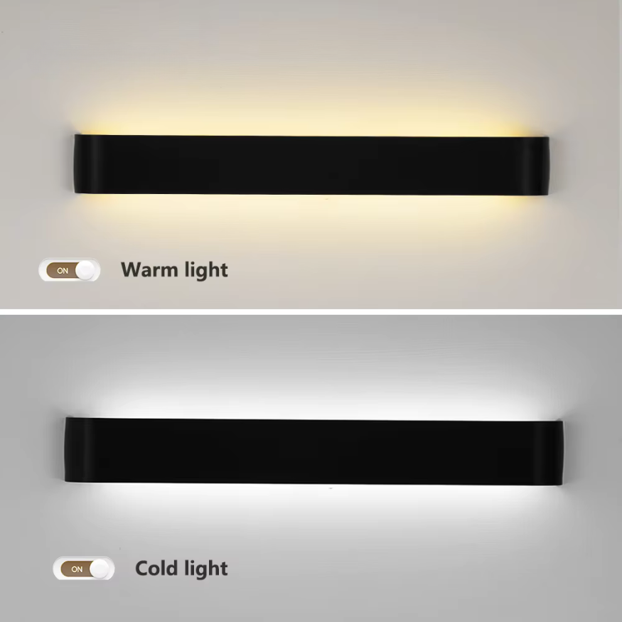 Skanto | Nordisk LED Vegglampe - Moderne Børstet Aluminum Innendørs Vegglampe